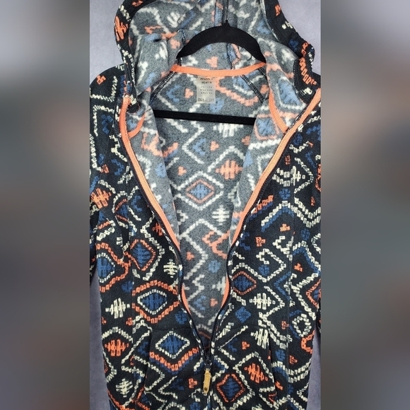 Roxy Dry Flight Technology Resin knit Fleece Full zipper Hoodie Size M - Picture 6 of 12